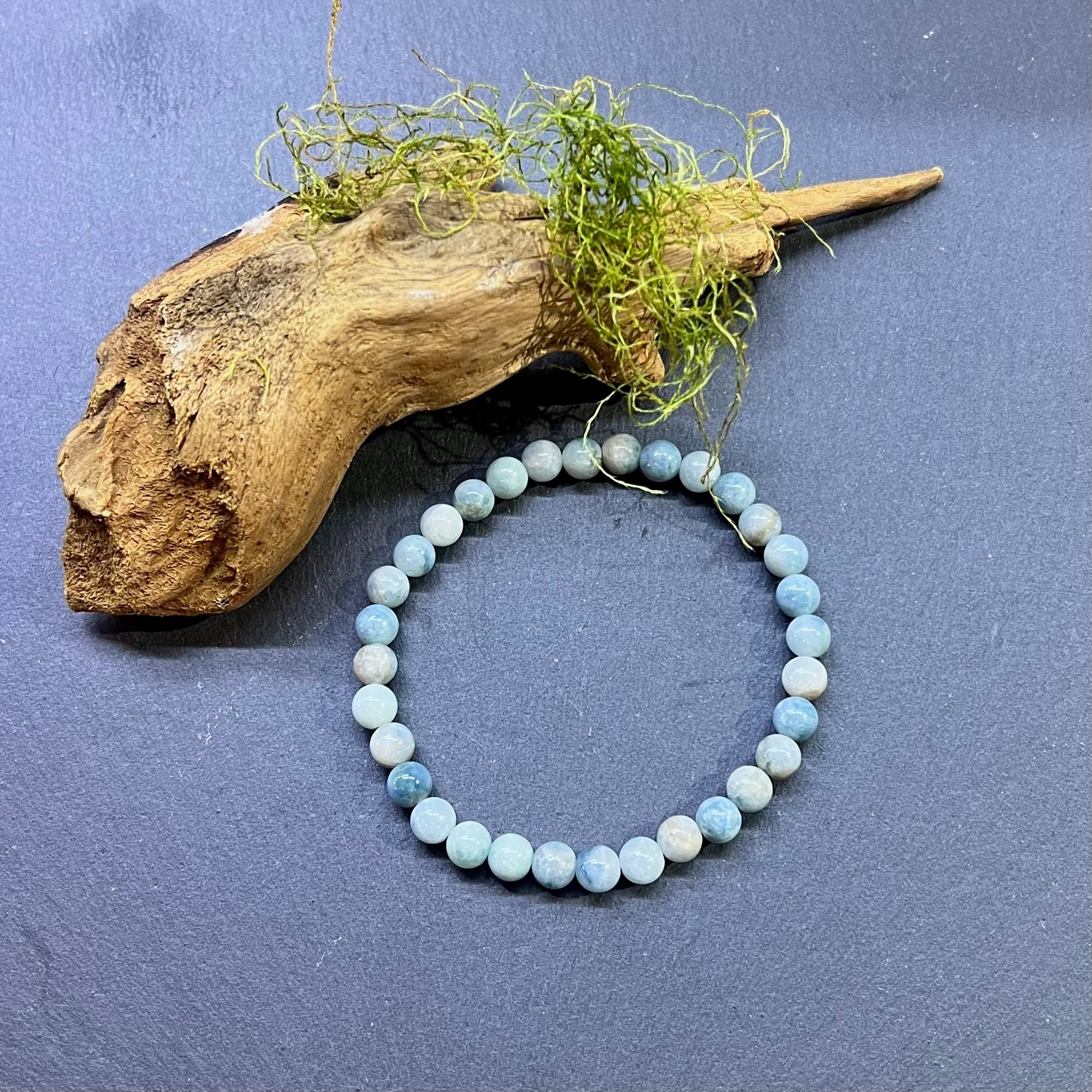 購入 姫石 コバさん 糸魚川青翡翠ブレスレット 姫石 コバさん 糸魚川青