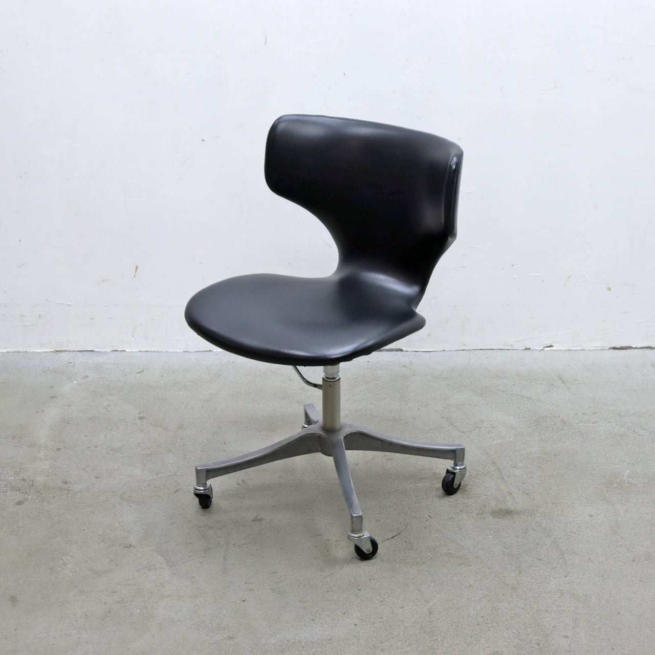 ニッソーハイモールド Nisso Hi-Mold キャスターチェア ダイニング ヴィンテージ 昇降 回転 レトロ RCT10086