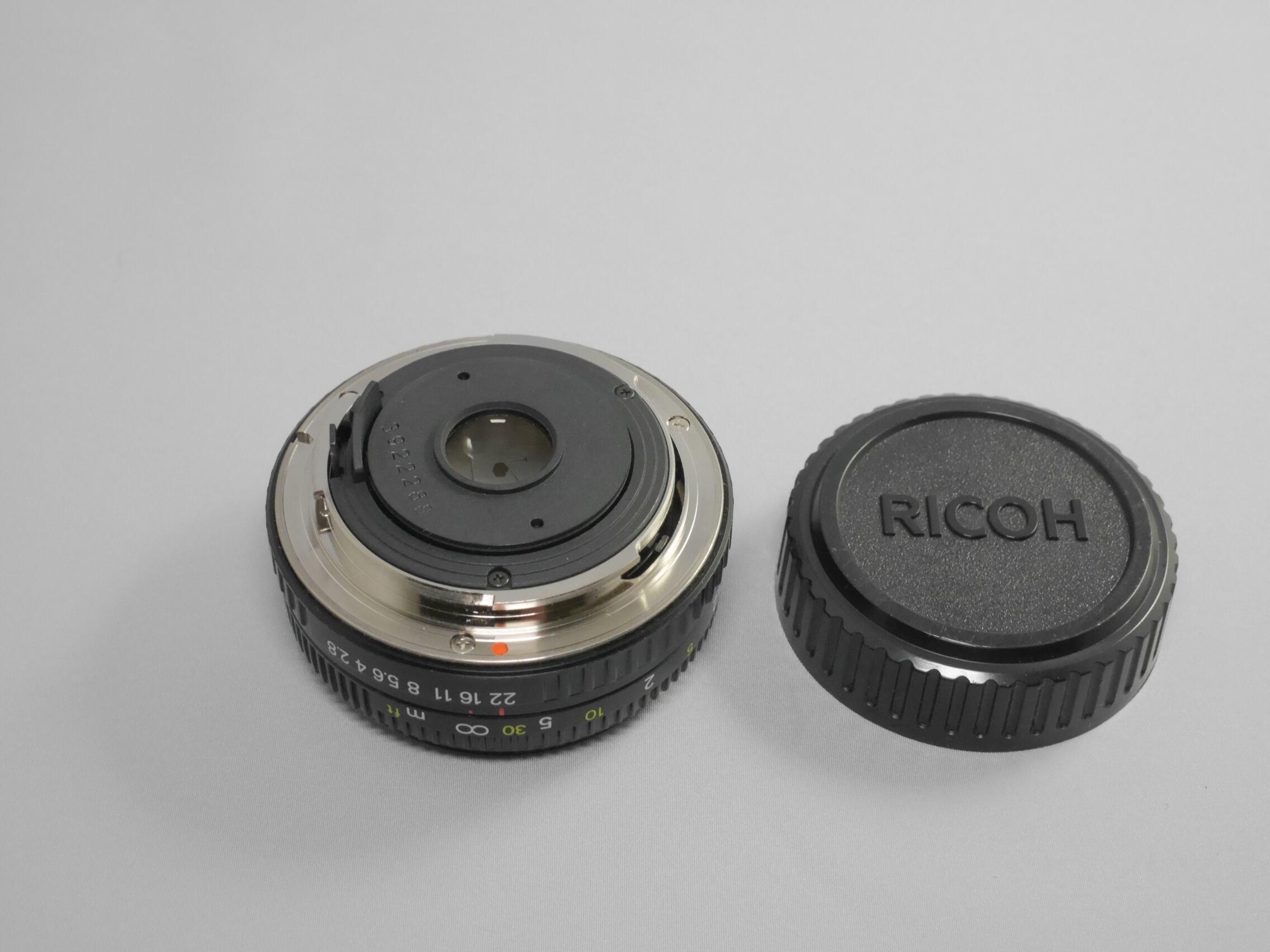 RICOH XR RIKENON 45mm F2.8 パンケーキレンズ 【中古並品 送料込み