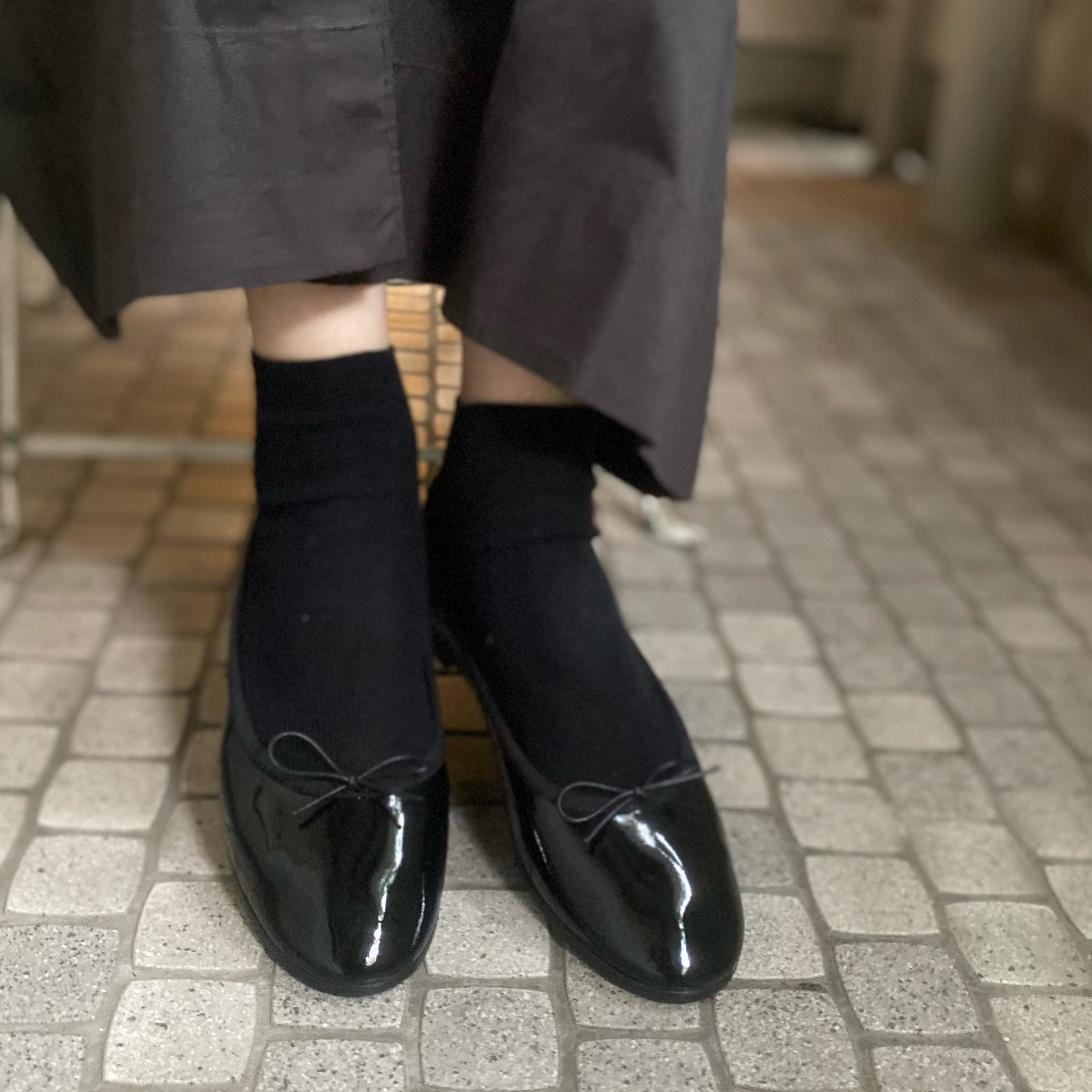 LENO(リノ) BALLET SHOES PATENT BLACK | Debby