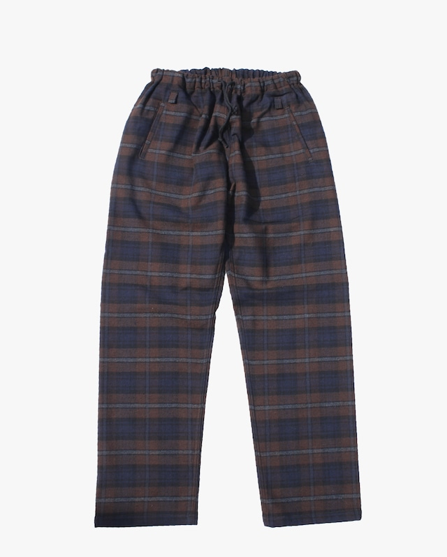 EACHTIME. EASY PANTS DARK CHECK BROWN