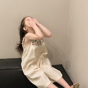 ［ baby･kids ］embroidery salopette