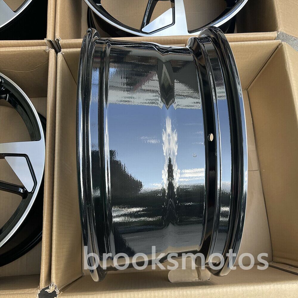 18インチ RS スタイル ブラック ホイール アウディ A3 A4 A5 A6 A8 S4