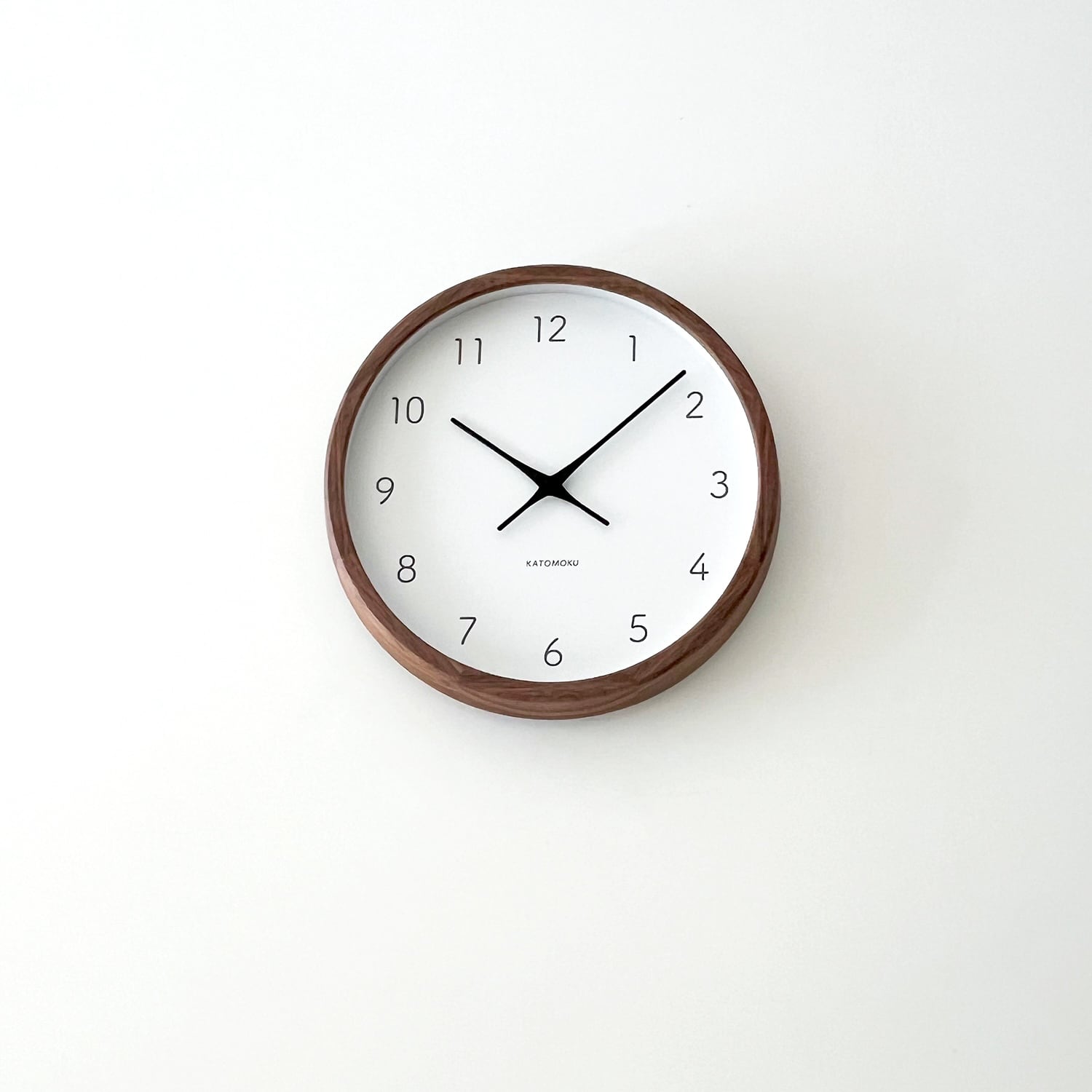 KATOMOKU muku clock 7 ウォールナット km-93WA 掛け時計 | 加藤木工