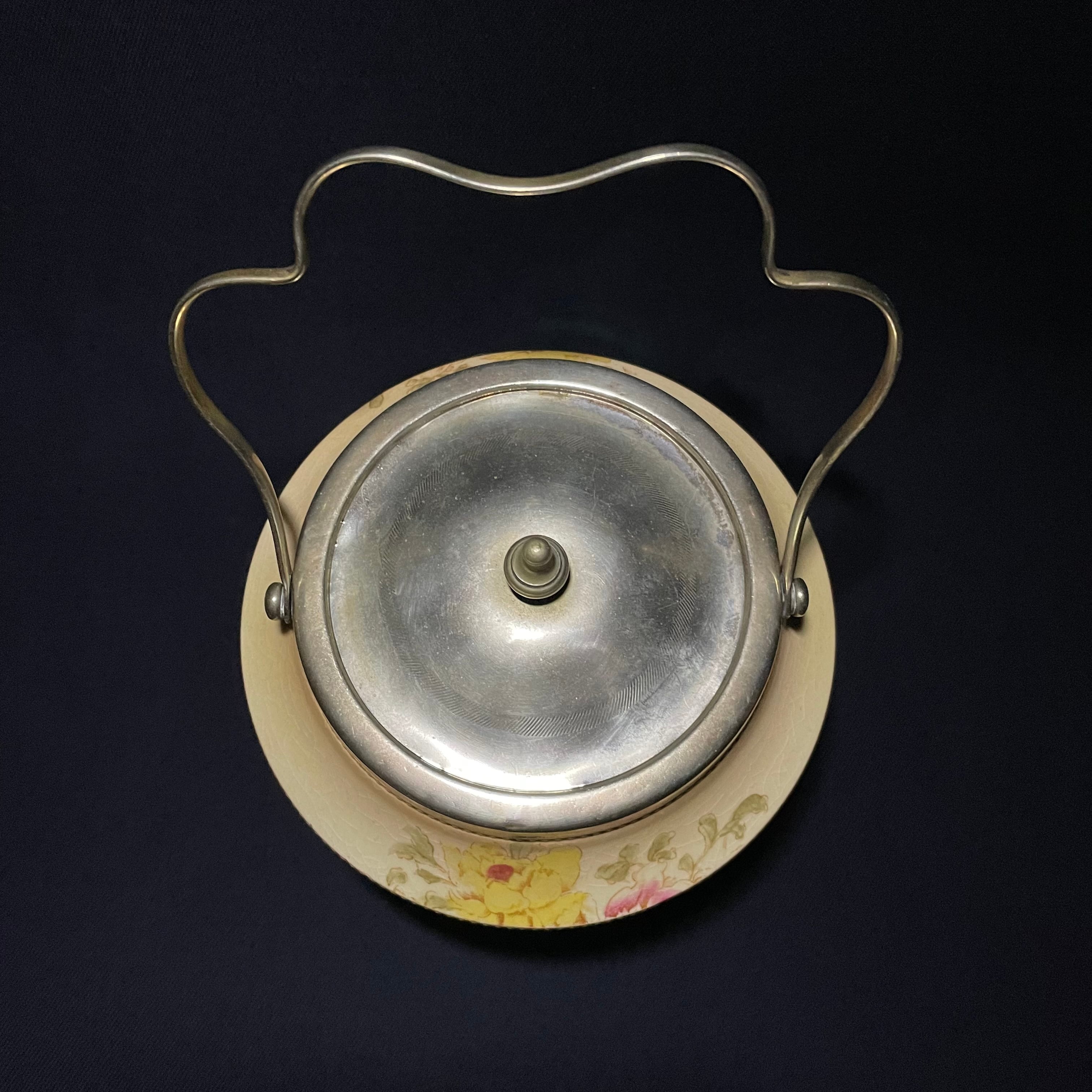 クッキージャー/イギリスアンティーク/S. Fielding & Co. (later Crown