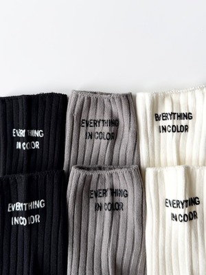 3set EVERYTHING IN COLOR socks （14〜20cm）4438