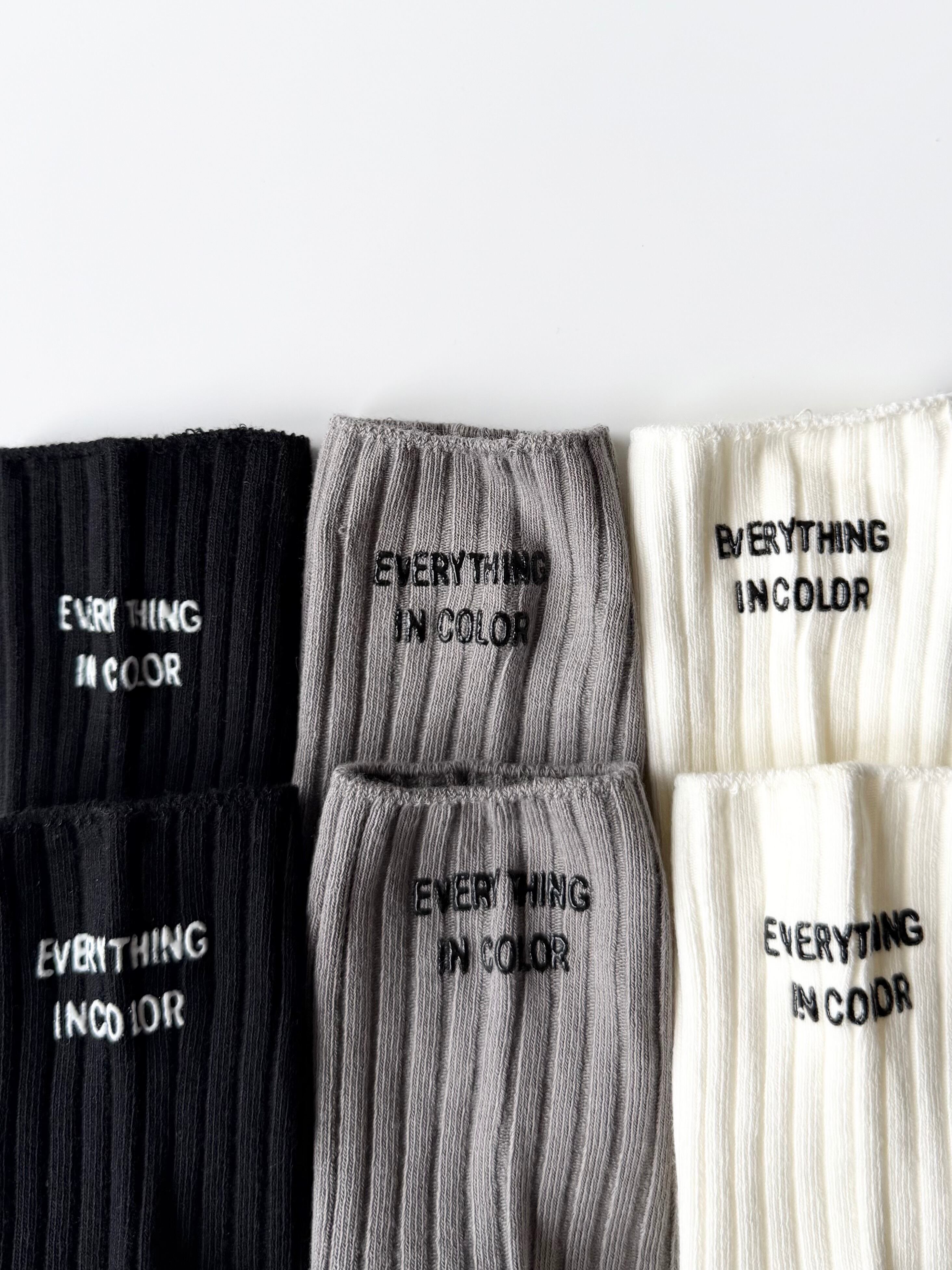 3set EVERYTHING IN COLOR socks （14〜20cm）4438