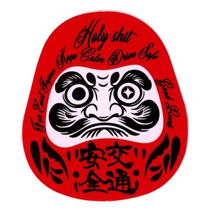 《交通安全 お守り》車/バイカー　だるま 達磨　ステッカー　