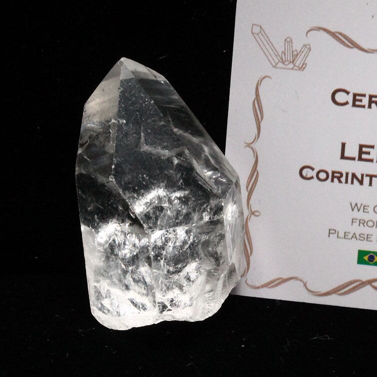 レムリアンシード 水晶 原石 ブラジル ミナスジェライス州 コリント産 証明書付属 一点物 271-496