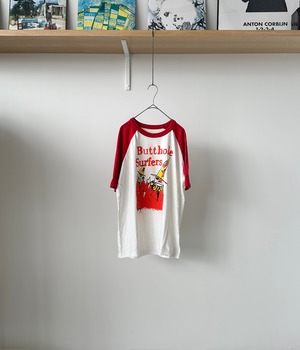 -Butthole Surfers- Vintage 90s Raglan Sleeve Print T-Shirt