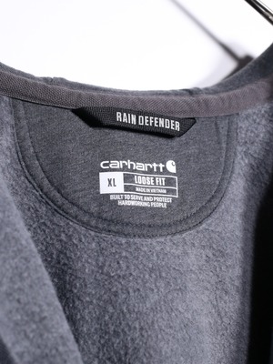 "carhartt" over wide silhouette back printed zip-up hoodie
