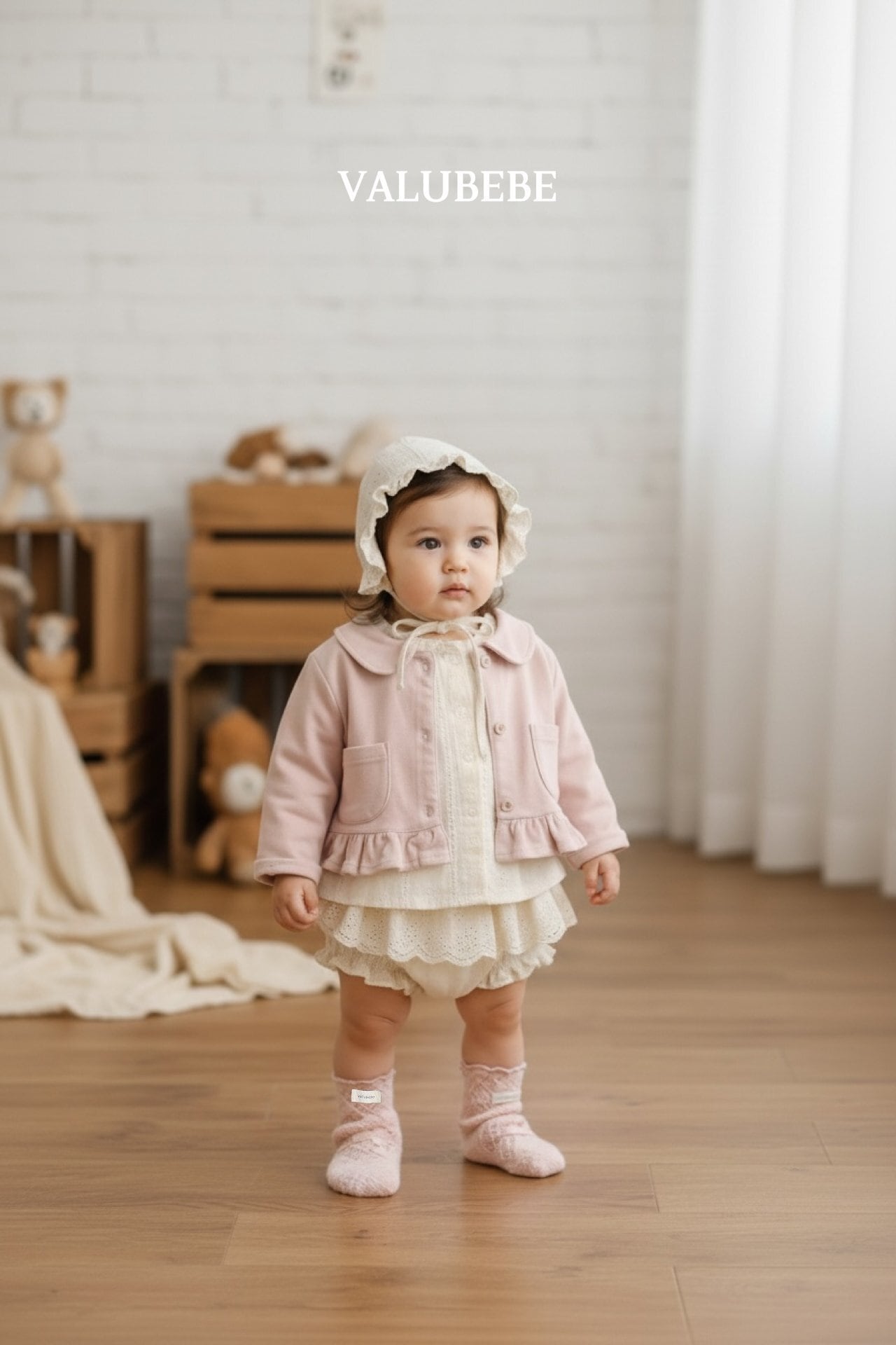 送料無料【予約】/ ニット靴下 / valubebe