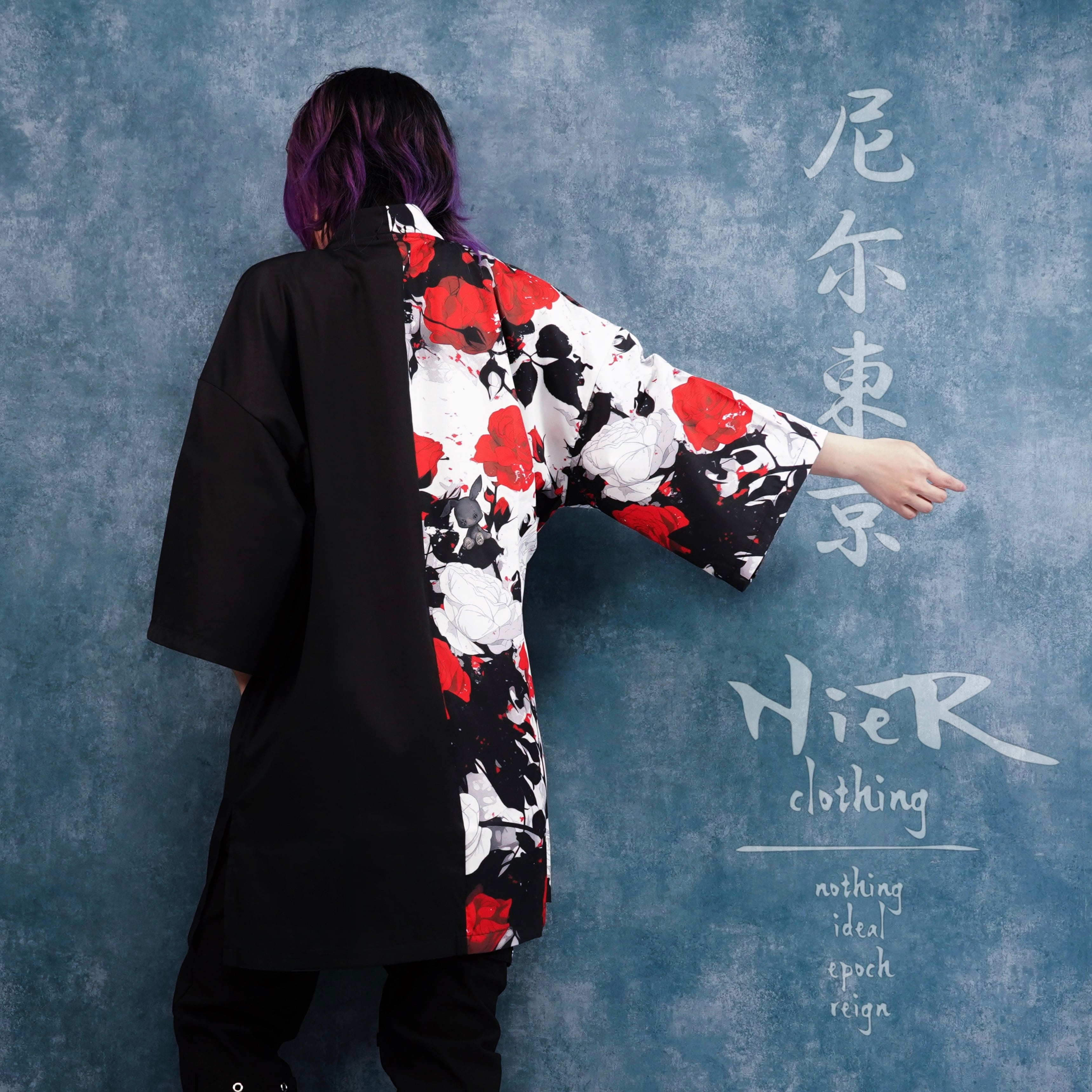 TWO-TONE甚平夏用羽織り【RED ROSE】 | NIER CLOTHING