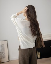 Loose casual knit Sweater　T20057