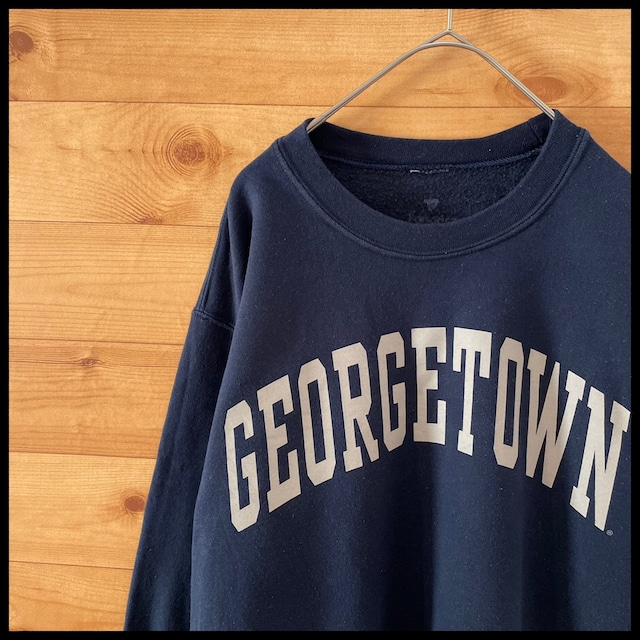 【USA古着】カレッジロゴ ジョージタウン大学 GEORGETOWN アーチロゴ スウェット トレーナー M相当 US古着