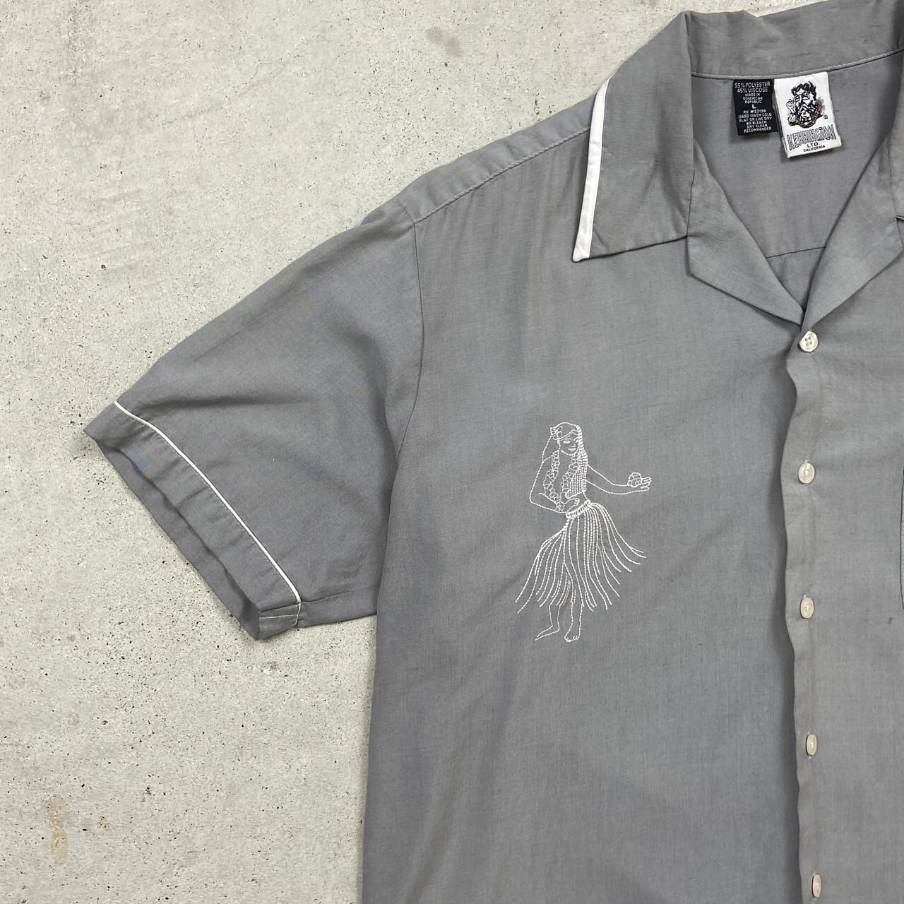 80年代 KENNINGTON ケニントン オープンカラーシャツ 開襟 ボウリング