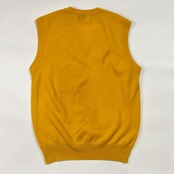 カシミヤ100% Grand Slam CLASSIC Munsing wear マンシング Vネック ニット C80-90/イエロー メンズ