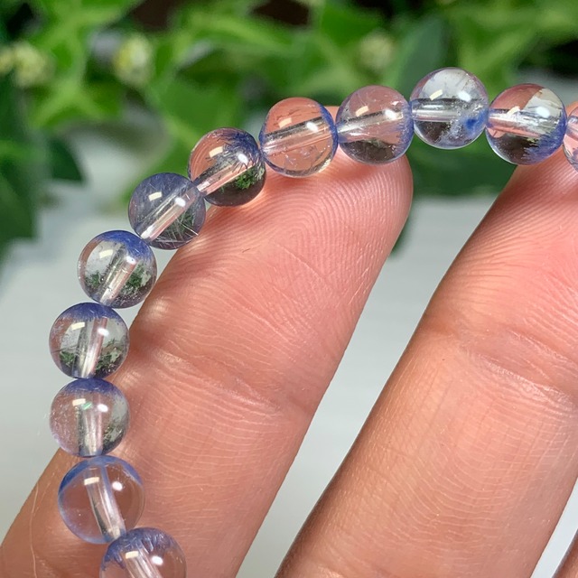 透明度抜群☆デュモルチェライトインクォーツ・ブレスレット