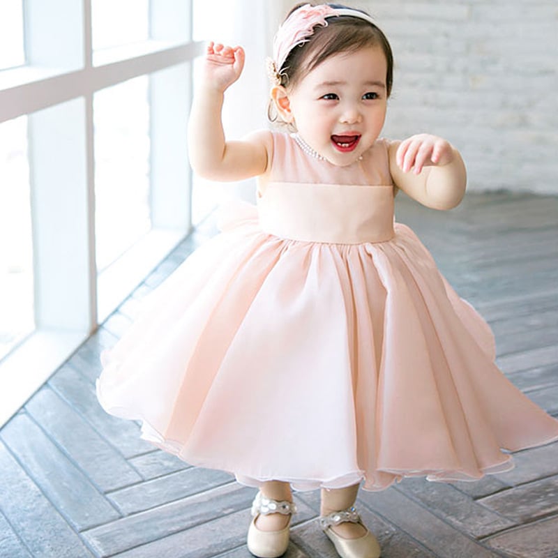 ふるさと割 子供服 ベビー フォーマル ドレス ワンピース チュール 女の子 ピンク 90