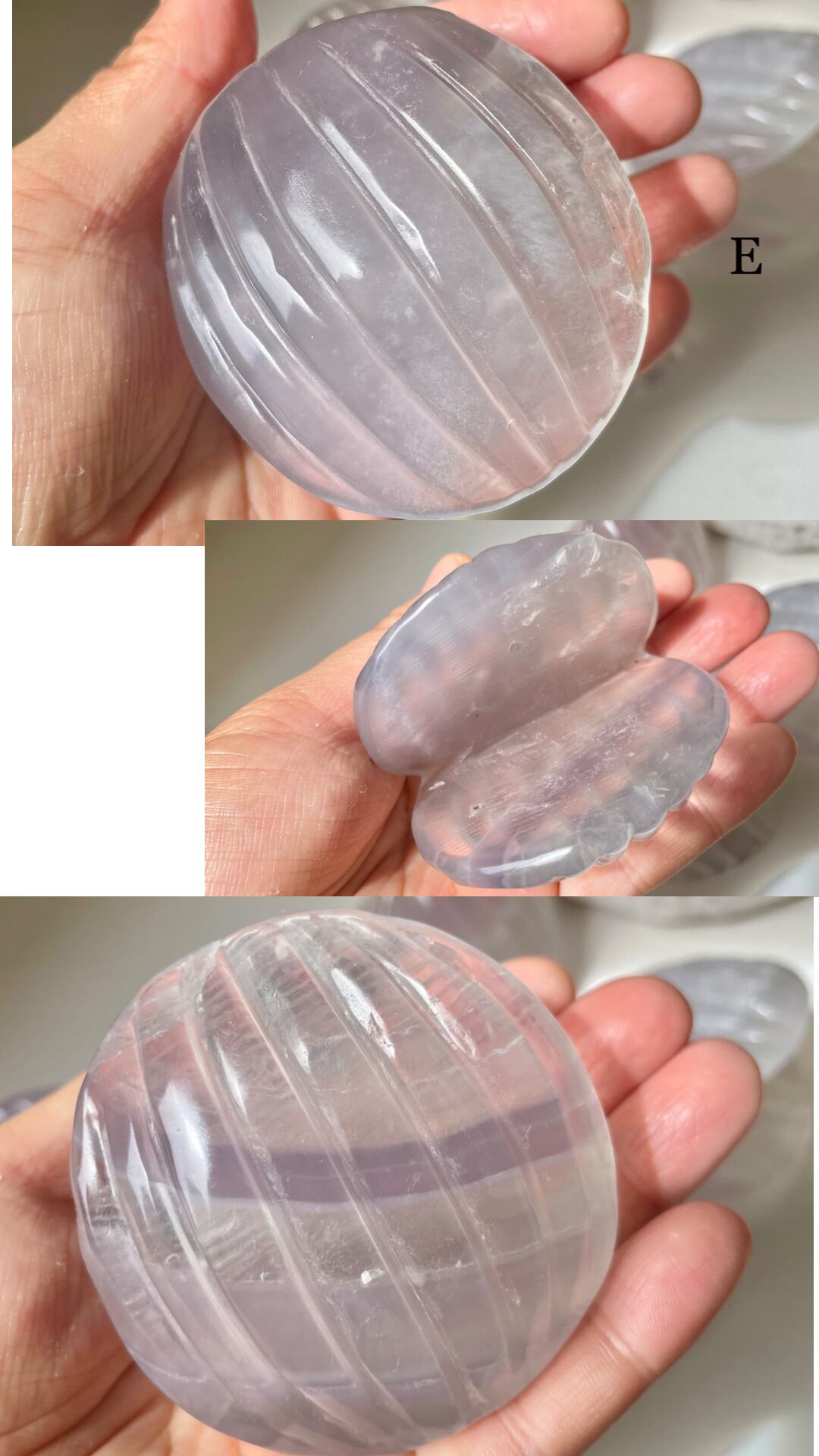 Lavender Fluorite Shell / ラベンダーフローライト　貝