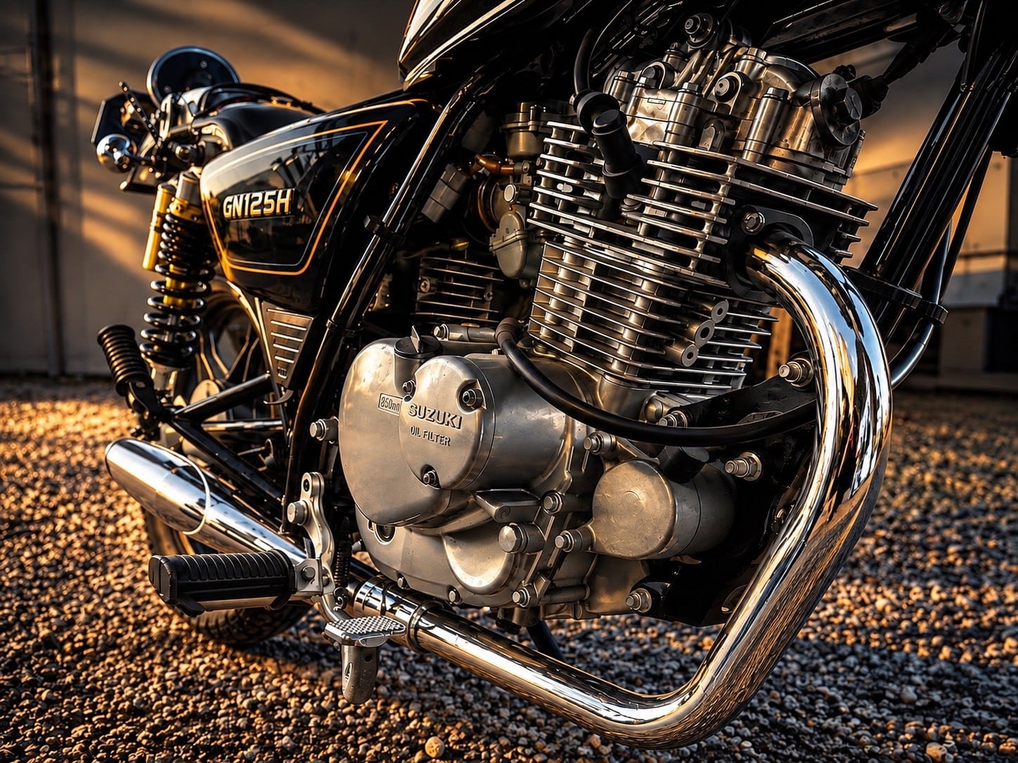 GN125H GN125 GN125-2F イノカン ウリボー管 吸込み メッキ | REDSTAGE