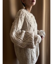 MADE IN SCOTLAND rope design remake knit-4464-12