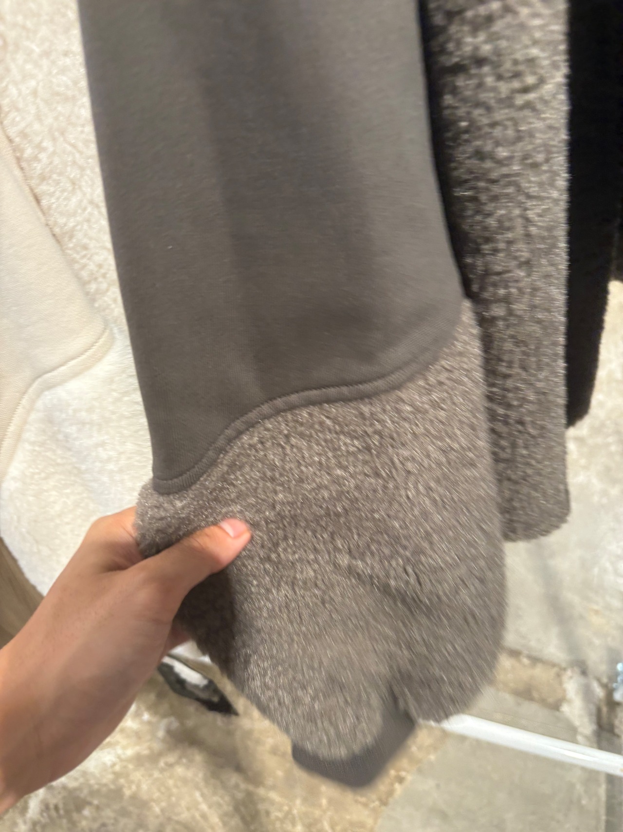 LUGIVA ボア切り替えブルゾン　402579