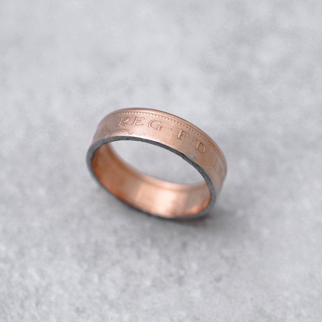 イギリス 2ペンス コインリング｜UNITED KINGDOM 2PENCE COINRING