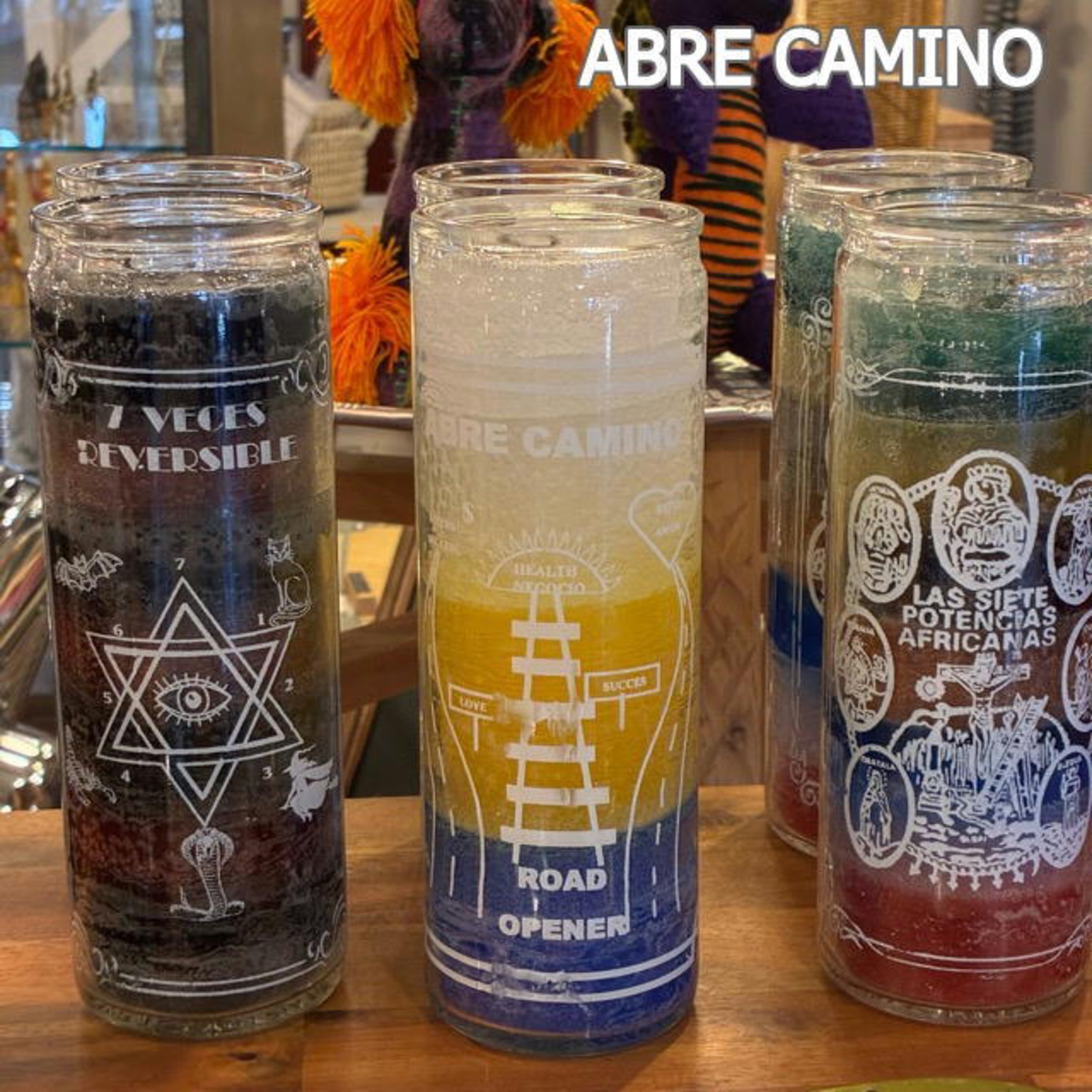 Mexico Mystic candle　メキシコ　ミスティックキャンドル　全4種　民芸品　聖人　悪魔　精霊　お守り