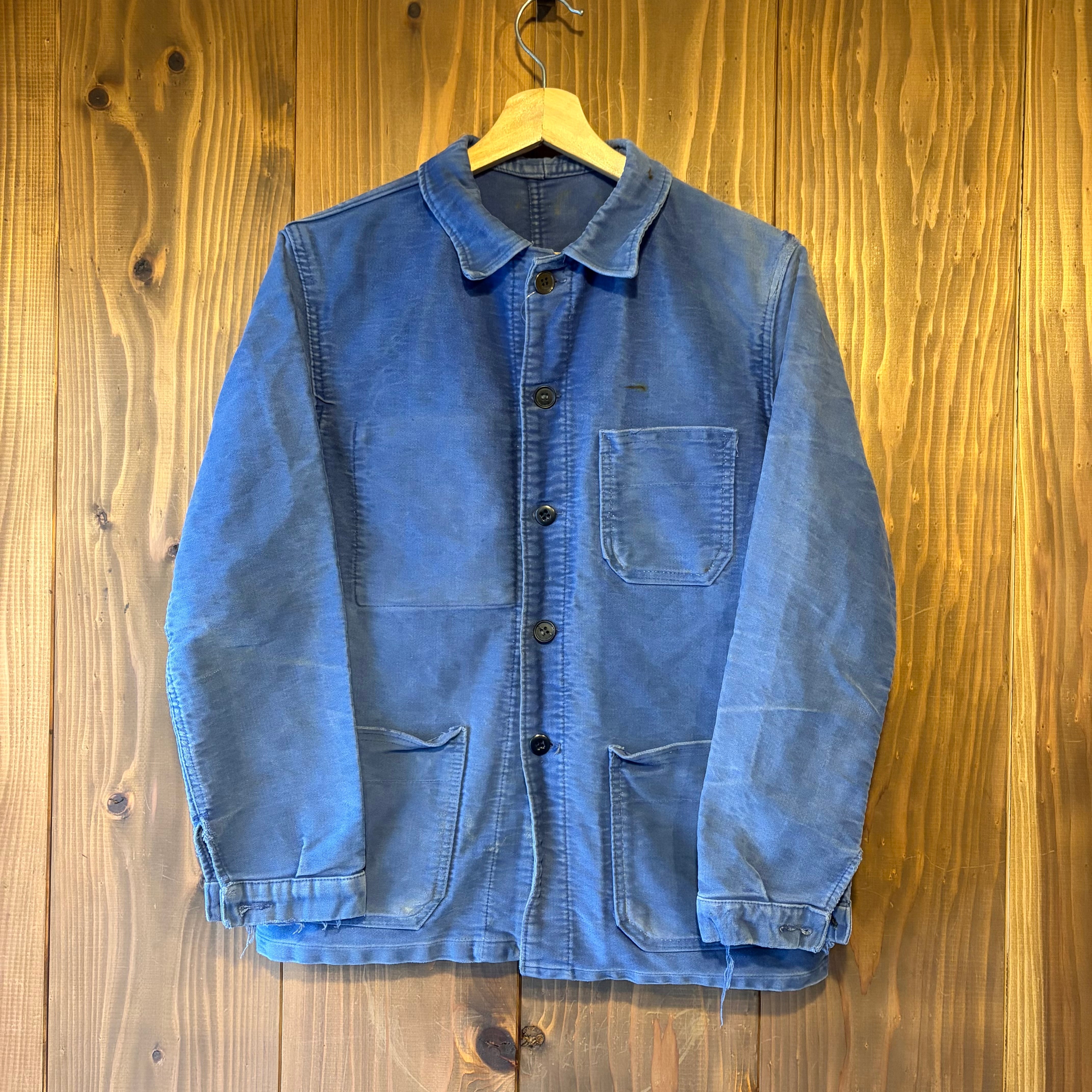 50s モールスキン ワークジャケット 襤褸 ユーロ ヴィンテージ