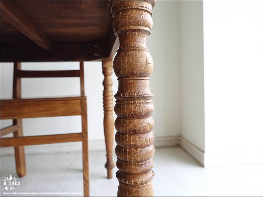 チーク無垢材 ヴィンテージテーブルW ダイニングテーブル デスク 机