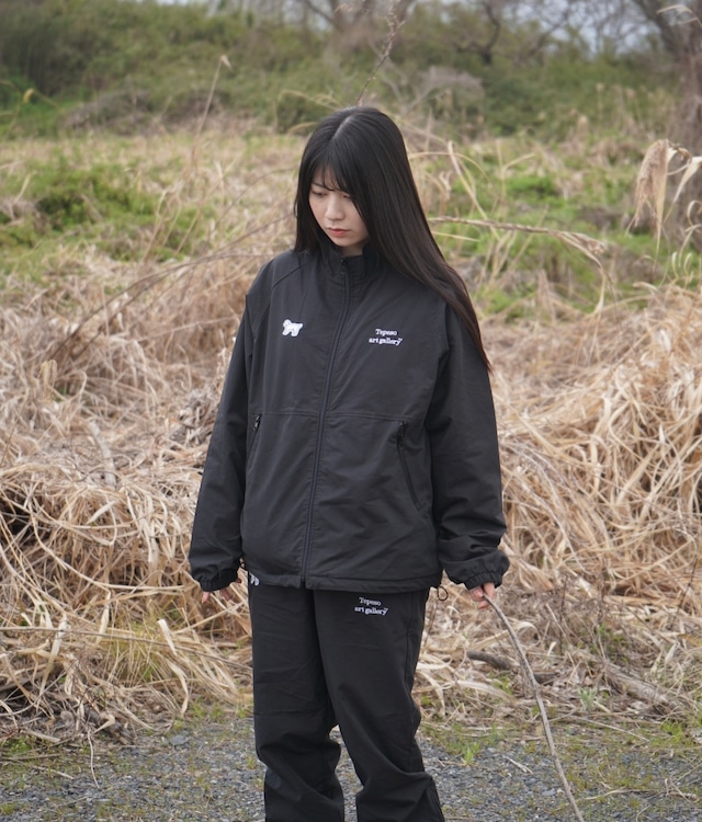 NYLON TRACK JACKET : BLACK