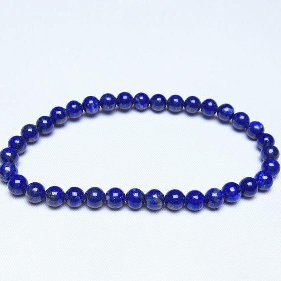 ラピスラズリ ブレスレット 5mm 一点物 メール便可 [M便 1/10] 111-48496