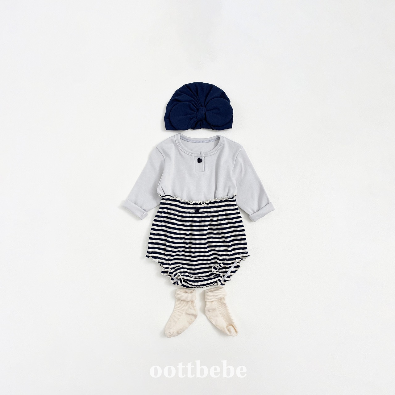【oott bebe】パピヨンキャンディブルマ ブルー 70~80cm - 2