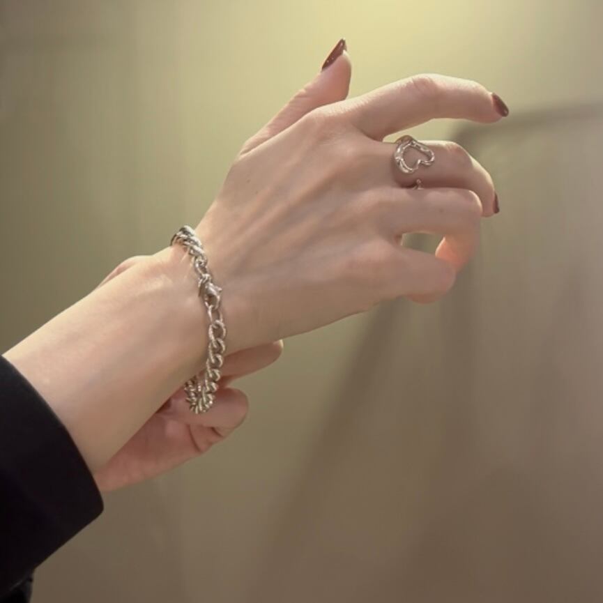 美品　オールド　ティファニー　エルサペレッティ　オープンハートリング　11号 Tiffany&Co. open heart rings】 やわらかな曲線が美しい、Tiffanyの