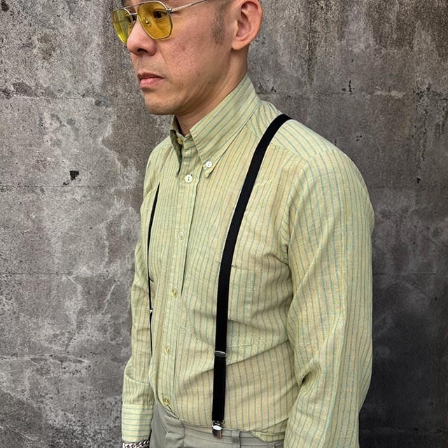 希少ベルサーチサスペンダー ナロー・サスペンダー（BRACES）H型・BLACK | NEVERTRUST