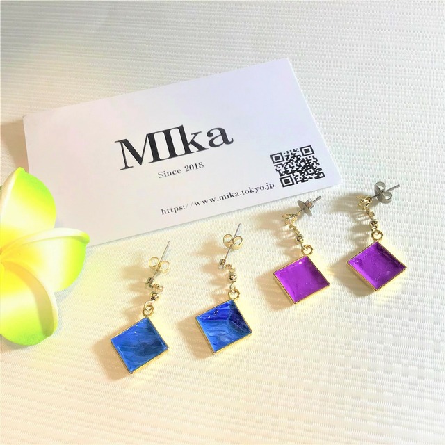 Square Earrings Candy スクエアピアス アジアン アクセサリー 海 リゾート 大人ピアス きれいめ おしゃれ ハンドメイド 手作り Mika ミカ ハンドメイドアクセサリー 雑貨の販売 Square Earrings Candy スクエアピアス アジアン アクセサリー 海 リゾート 大人ピアス きれいめ おしゃれ ハンドメイド 手作り Mika ミカ ハンドメイドアクセサリー 雑貨の販売
