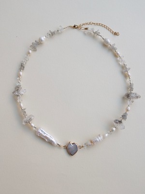 【限定】heart♡天然石ネックレス