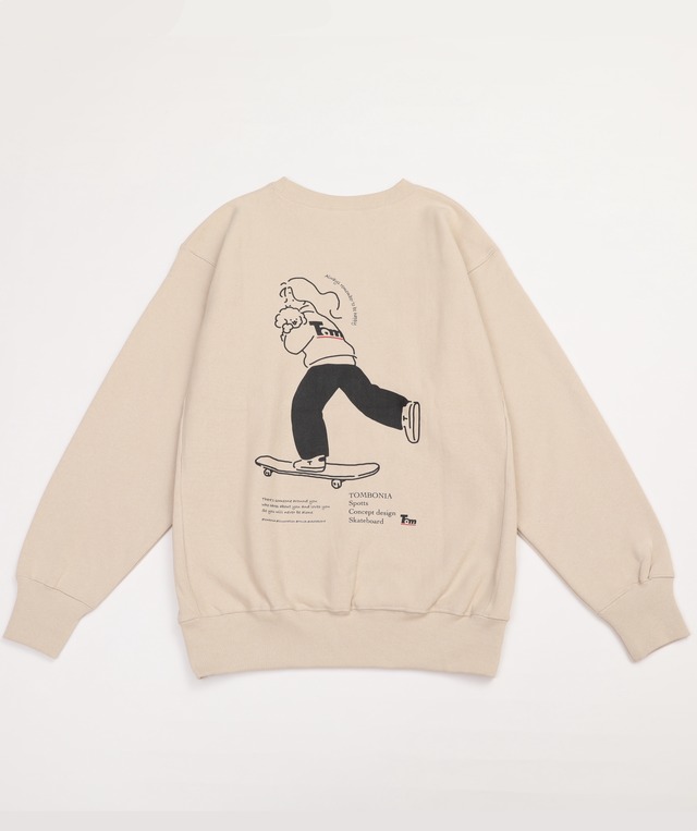 Skater Girl Sweat shirts Beige