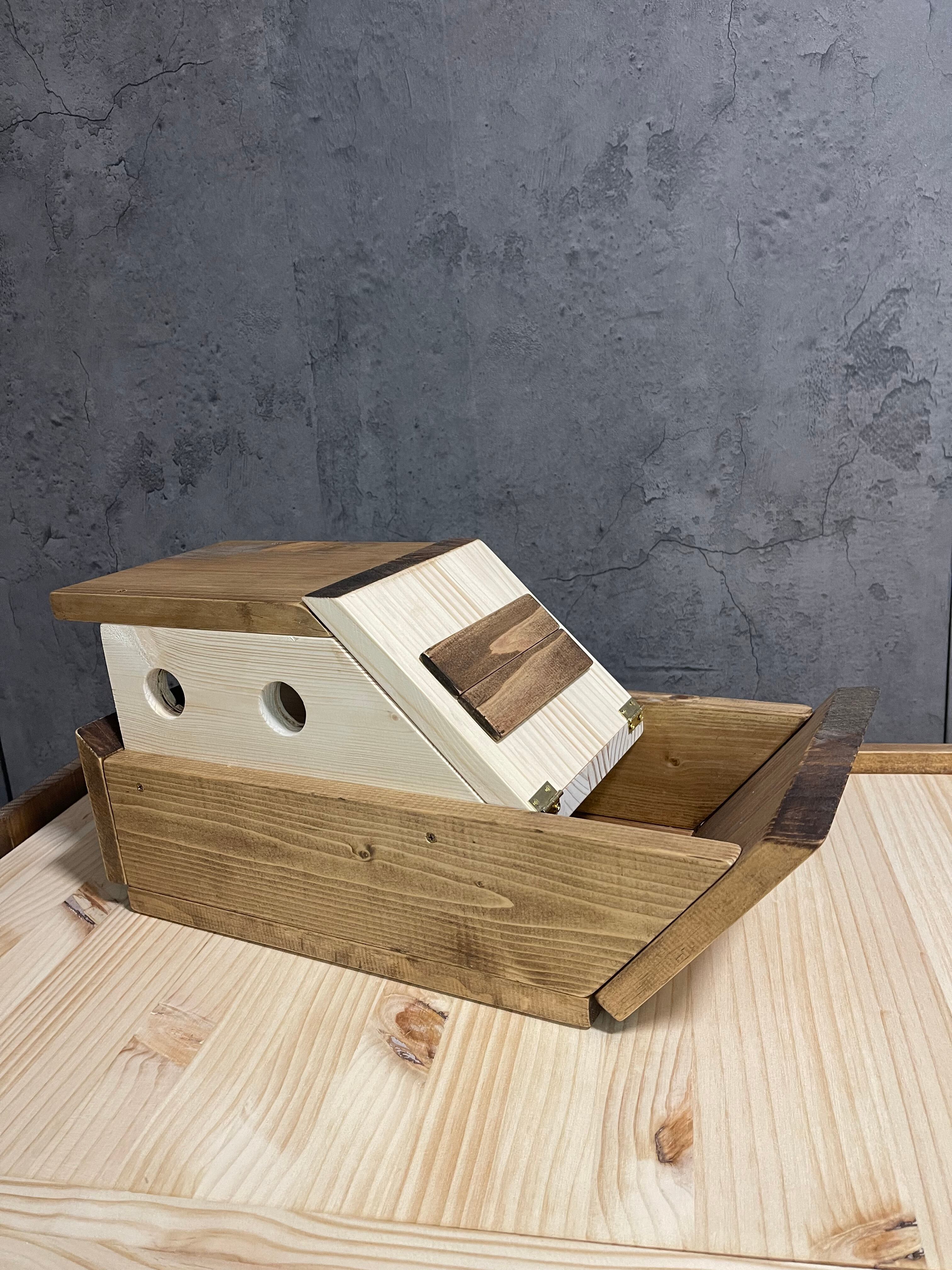 木製のミニカーフェリー トミカ収納 おもちゃ箱 | カグール工房