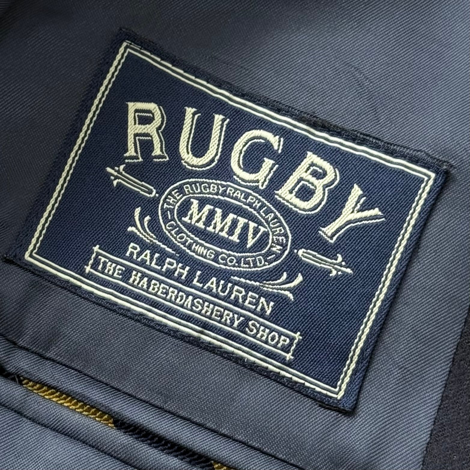 Rugby Ralph Lauren 金釦ブレザー 段返り3B サキソニーウール ネイビー