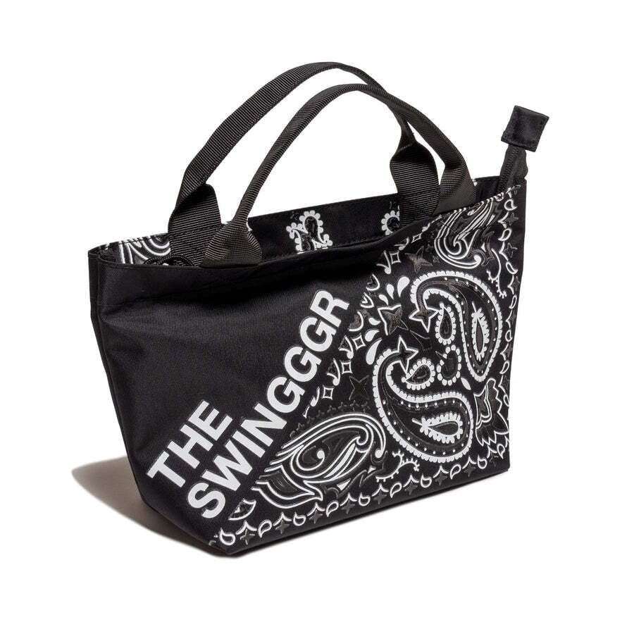 THE SWINGGGR PAISLEY MINI TOTE 完売品 THE SWINGGGR PAISLEY MINI TOTE (BLACK) | Knick Knack
