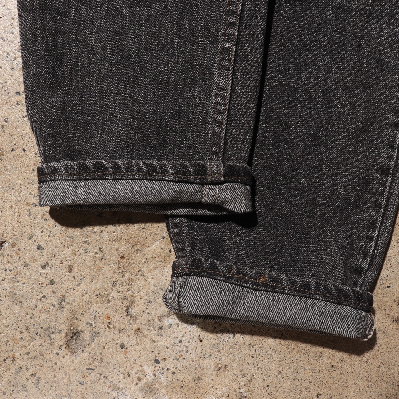 美品 31×30 Levi’s 550 先染め USA ブラックデニムパンツ