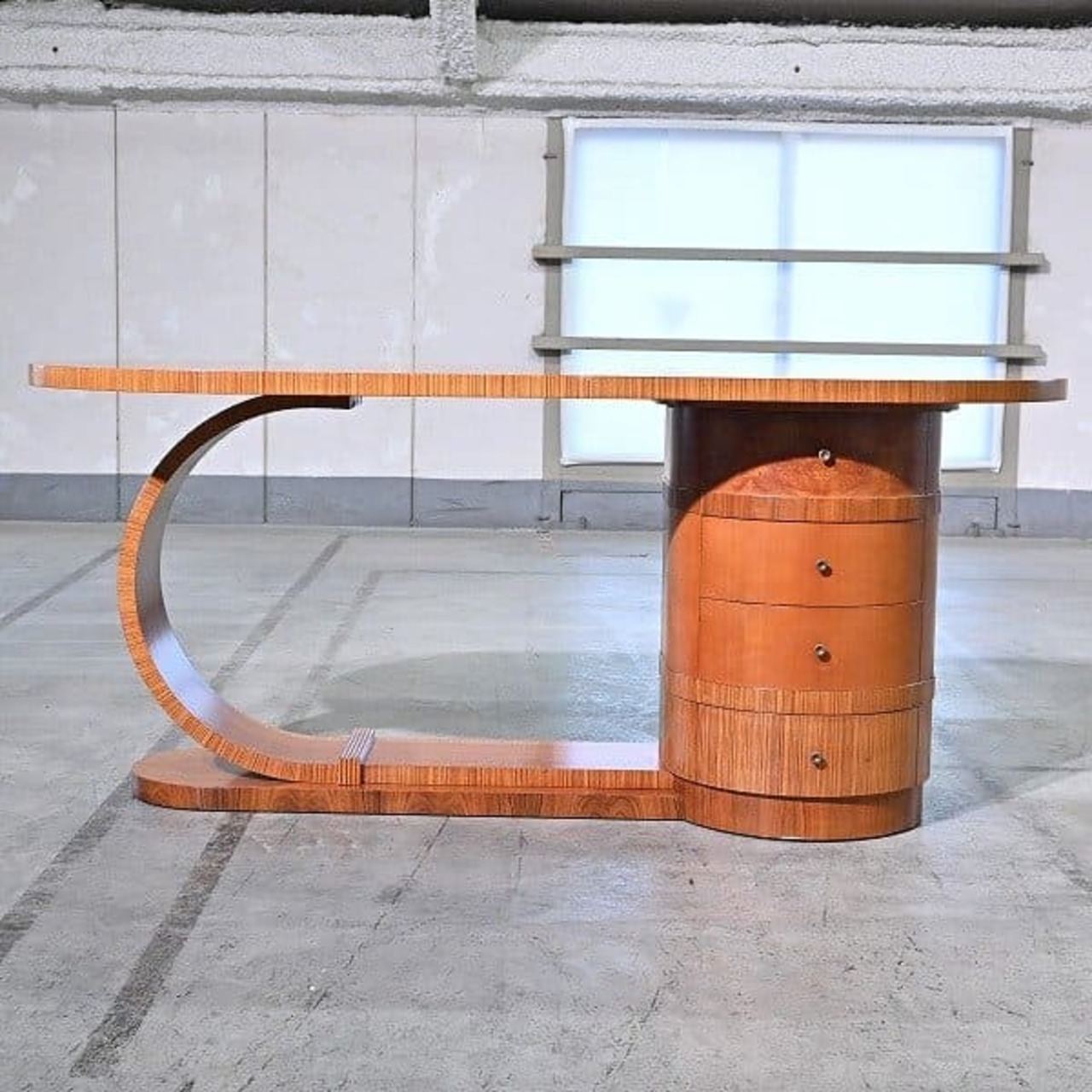 最高級 イタリア製 Carpanelli/カルパネリ社 161万 クラシック デスク チェリー材 ローズウッド 書斎 ヨーロッパ italia 【中古家具/中古インテリア/USED家具ユーズド家具/リサイクル】