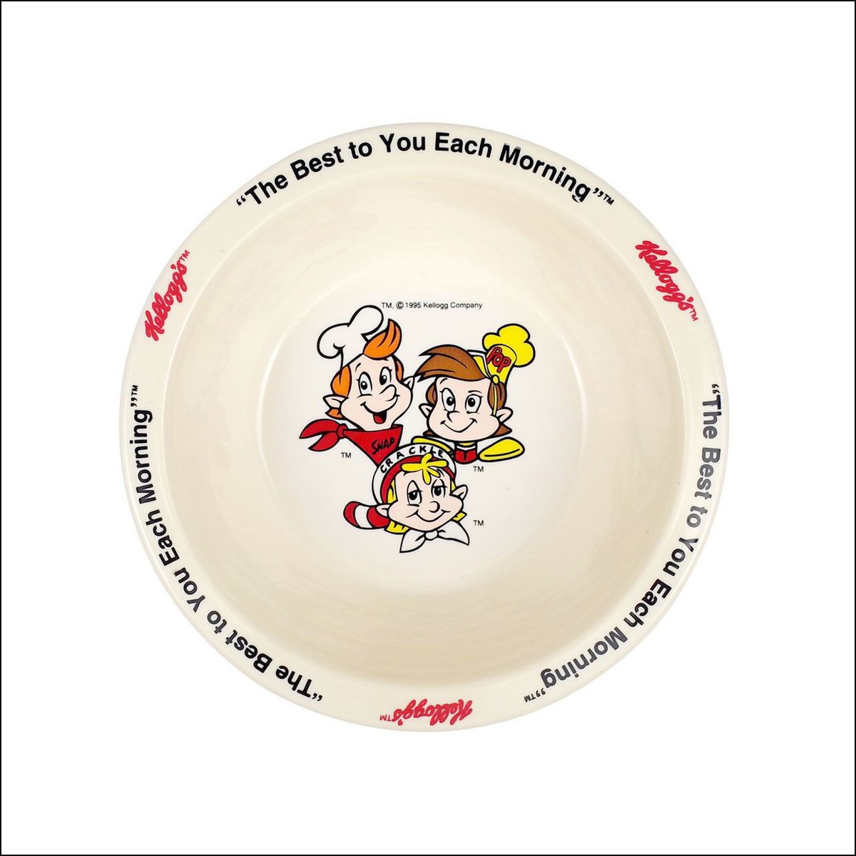 Kellogg's Plastic Cereal Bowl SNAP CRACKLE ＆ POP 1995【USED】 Highlights™