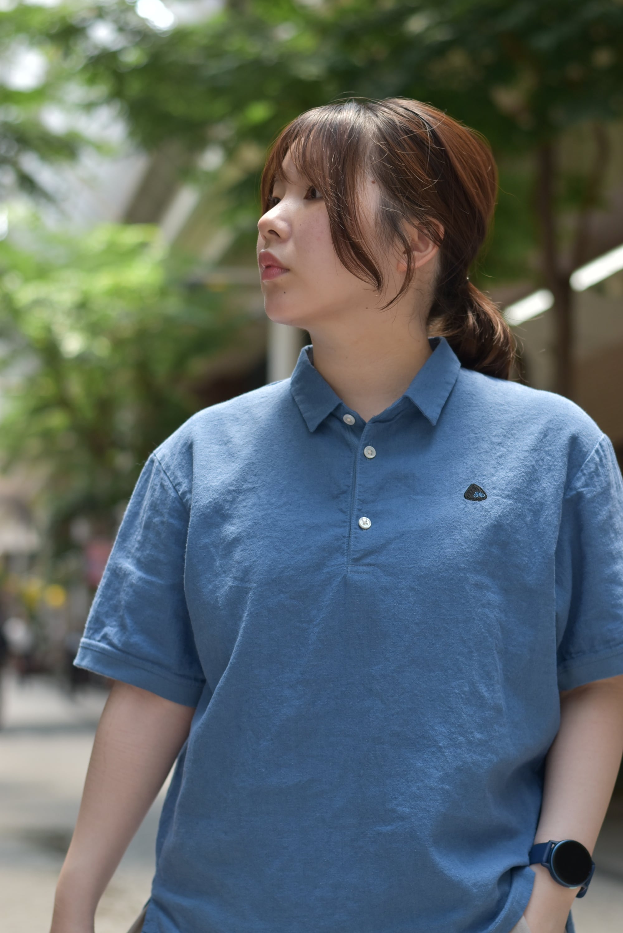 maillot】 linen rich polo shirt-Tee | theater(シアター)