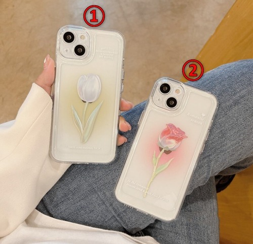 【予約商品】iPhoneケース "two beautiful flowers"