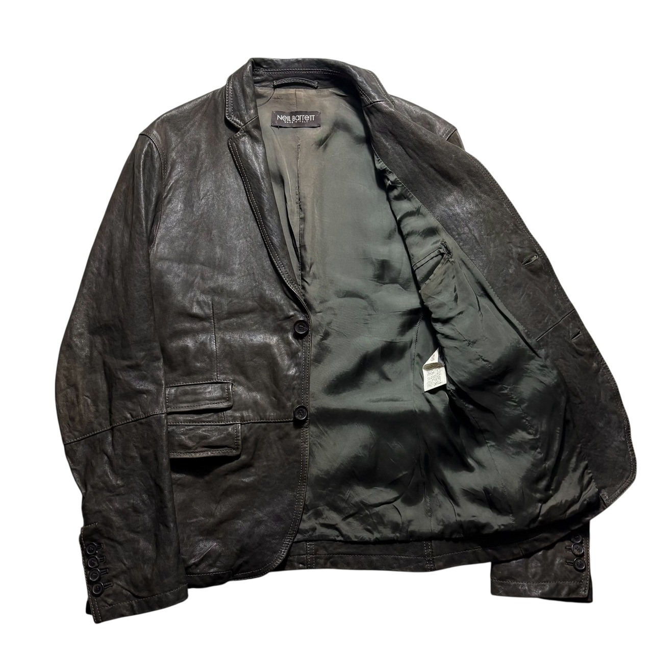 vintage NEIL BARRETT leather tailored jacket