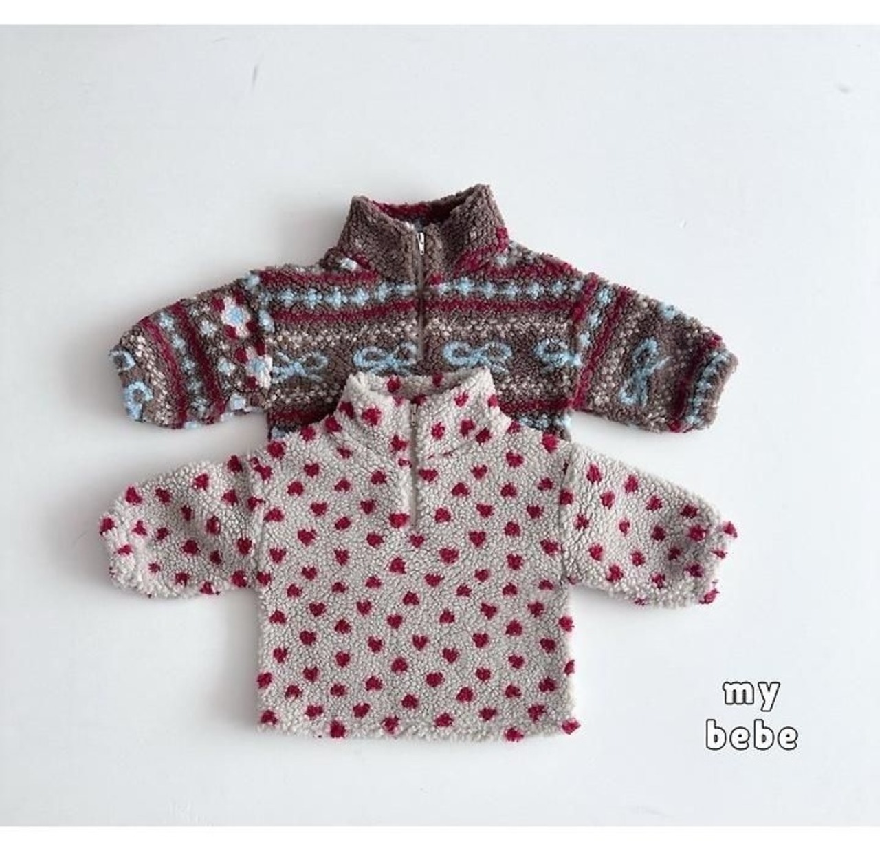 韓国子供服 / 26winter / my bebe / ボアアノラック / キッズ / 冬服 *XS~XL*