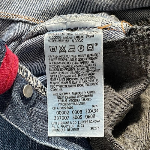 【W30 L34】 europe levi's リーバイス engineered 詳細写真16